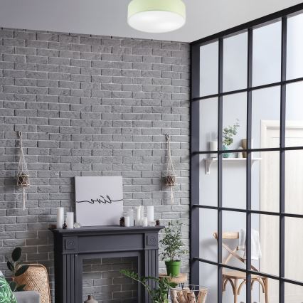 Kattovalo SIRJA PASTEL DOUBLE 4xE27/15W/230V halkaisija 45 cm vihreä