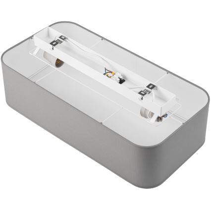 Kattovalo SIRJA SQUARE 2xE27/15W/230V harmaa