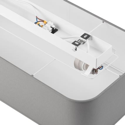 Kattovalo SIRJA SQUARE 2xE27/15W/230V harmaa