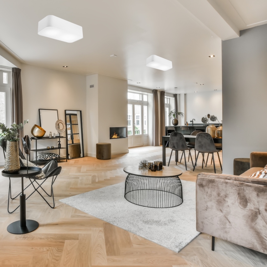 Kattovalo SIRJA SQUARE 2xE27/15W/230V valkoinen