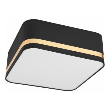 Kattovalo SIRJA SQUARE 2xE27/60W/230V 35x35 cm musta