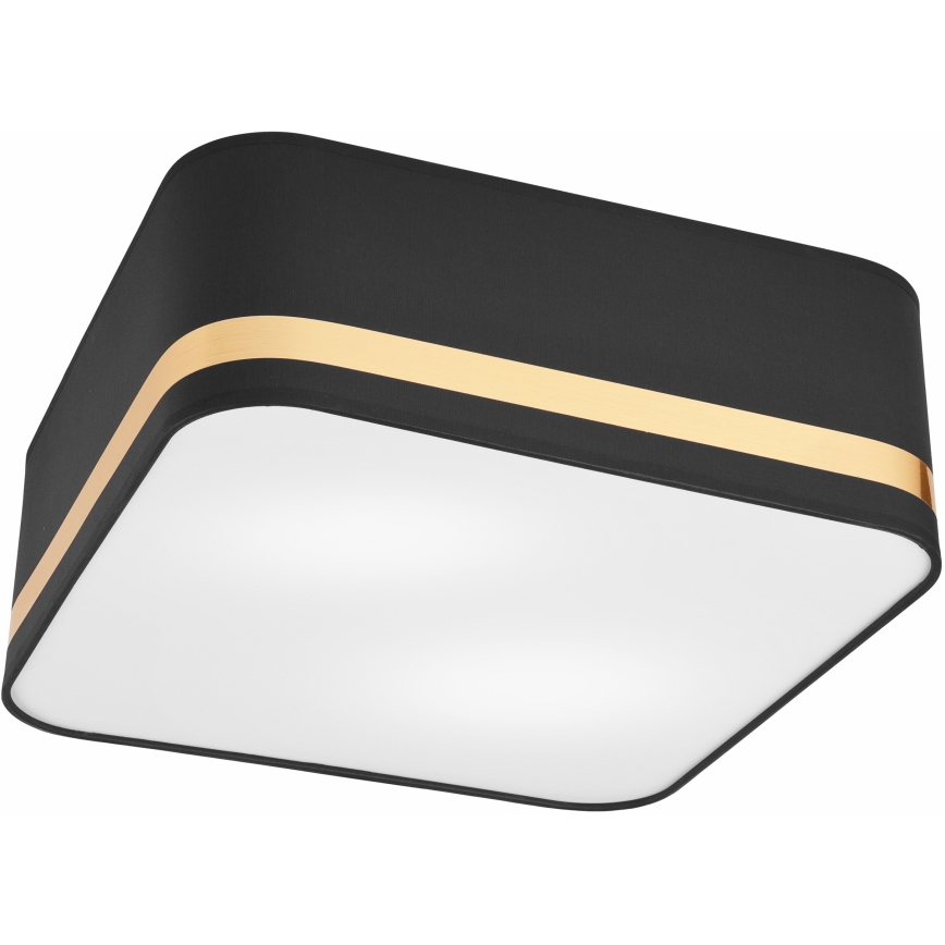 Kattovalo SIRJA SQUARE 2xE27/60W/230V 35x35 cm musta