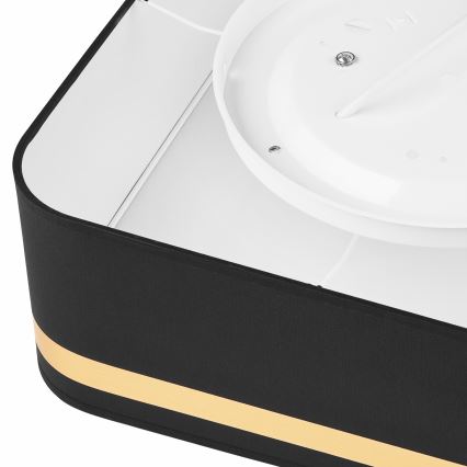 Kattovalo SIRJA SQUARE 2xE27/60W/230V 35x35 cm musta