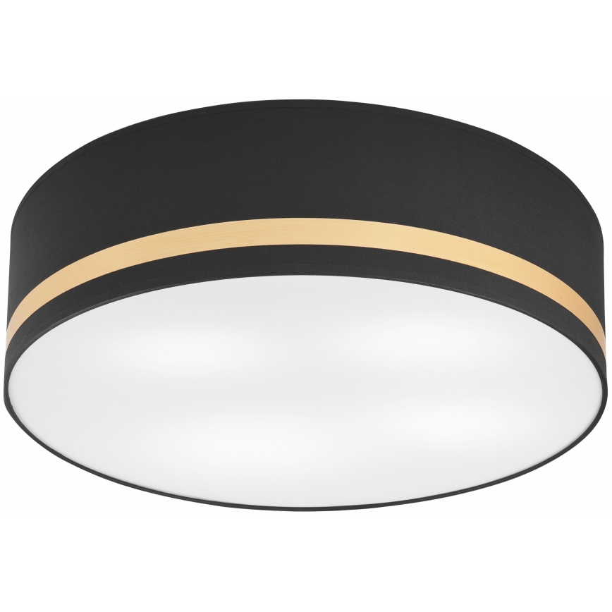 Kattovalo SIRJA STRIPE 4xE27/15W/230V halkaisija 45 cm musta