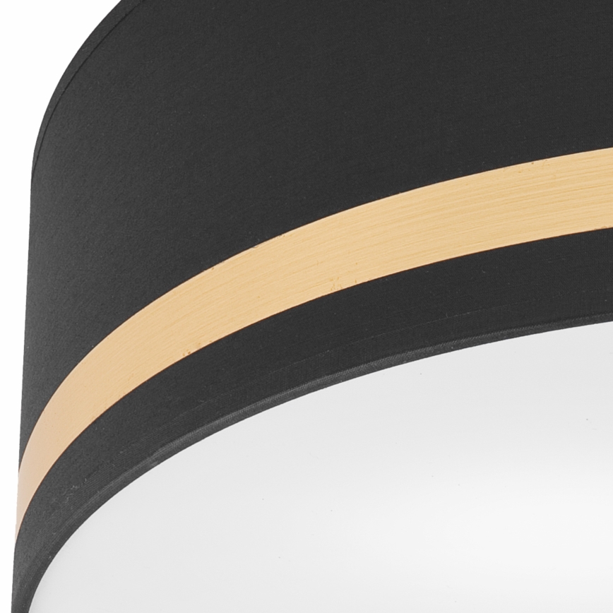 Kattovalo SIRJA STRIPE 4xE27/15W/230V halkaisija 45 cm musta