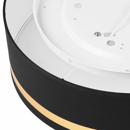 Kattovalo SIRJA STRIPE 4xE27/15W/230V halkaisija 45 cm musta