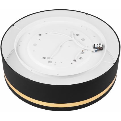 Kattovalo SIRJA STRIPE 4xE27/15W/230V halkaisija 45 cm musta