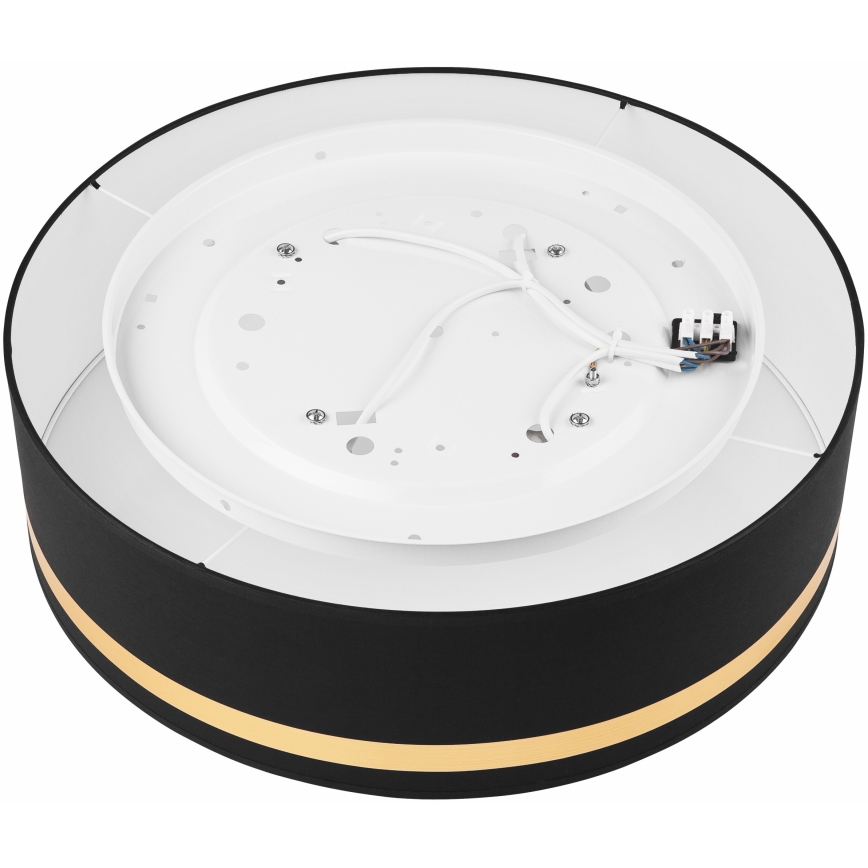 Kattovalo SIRJA STRIPE 4xE27/15W/230V halkaisija 45 cm musta