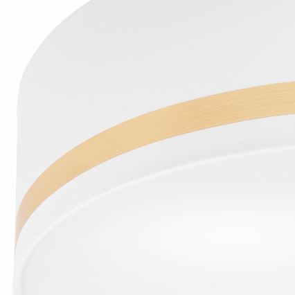 Kattovalo SIRJA STRIPE 4xE27/15W/230V halkaisija 45 cm valkoinen