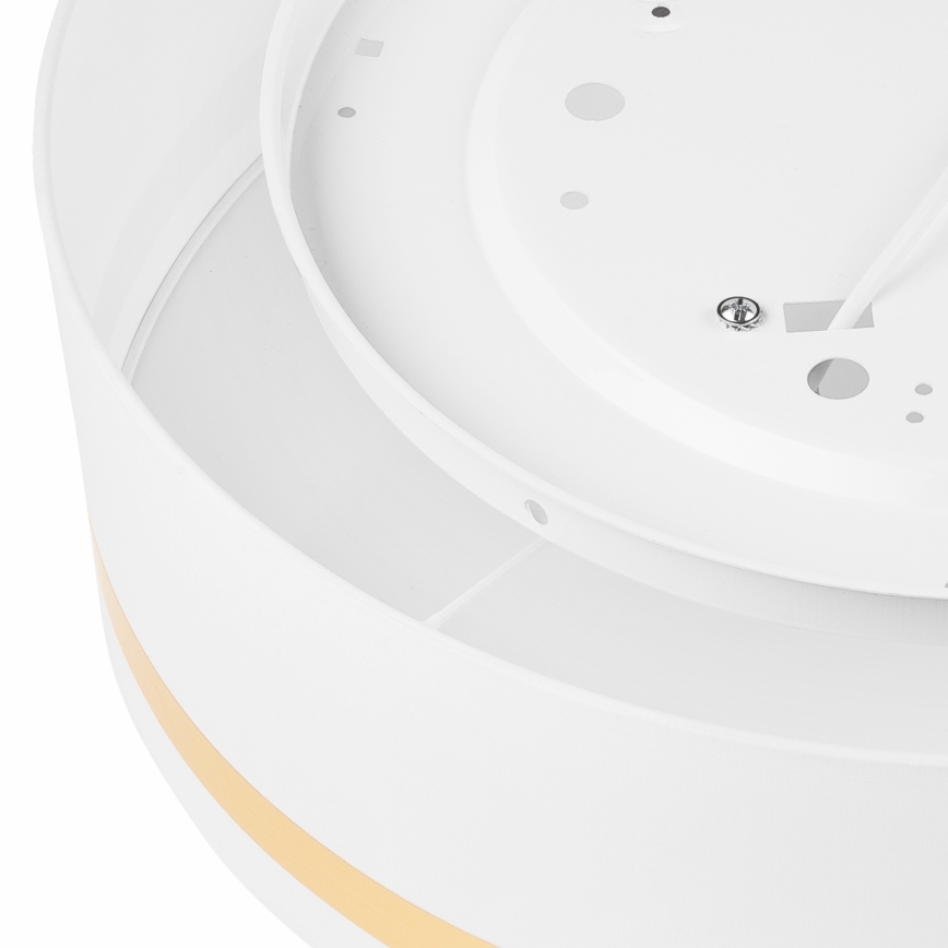 Kattovalo SIRJA STRIPE 4xE27/15W/230V halkaisija 45 cm valkoinen