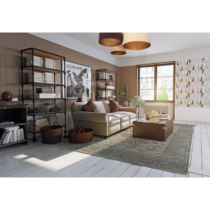 Kattovalo SPACE 3xE27/60W/230V kerma/ruskea/beige