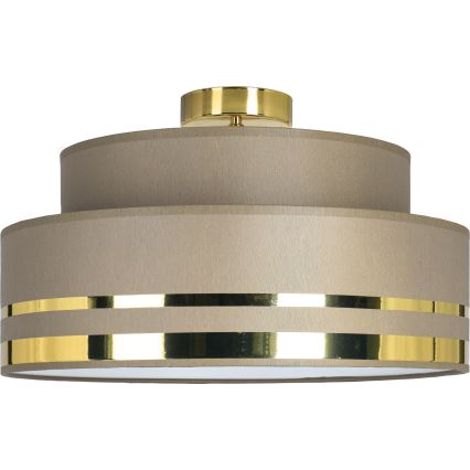 Kattovalo TAMI 1xE27/60W/230V halkaisija 40 cm ruskea/kulta