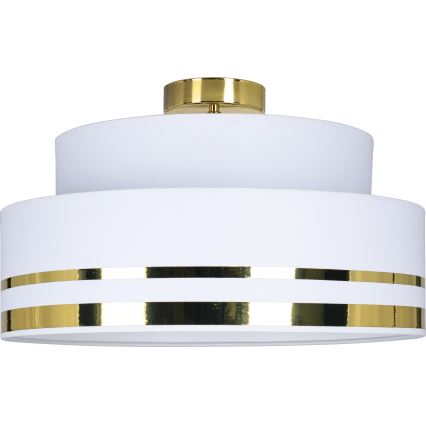 Kattovalo TAMI 1xE27/60W/230V halkaisija 40 cm valkoinen/kulta