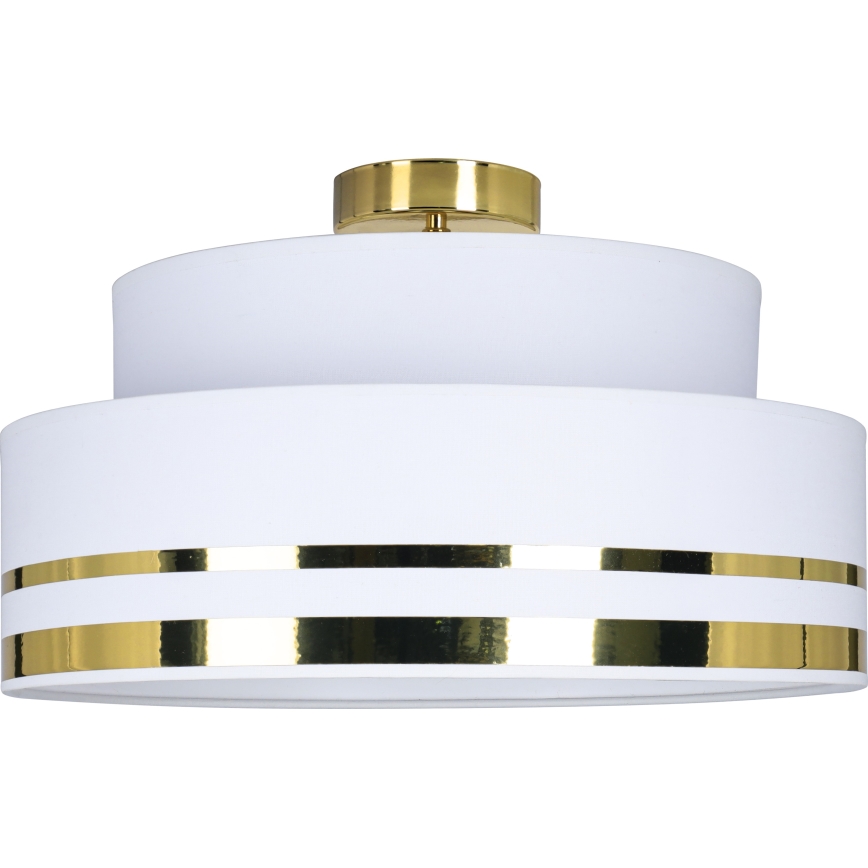 Kattovalo TAMI 1xE27/60W/230V halkaisija 40 cm valkoinen/kulta