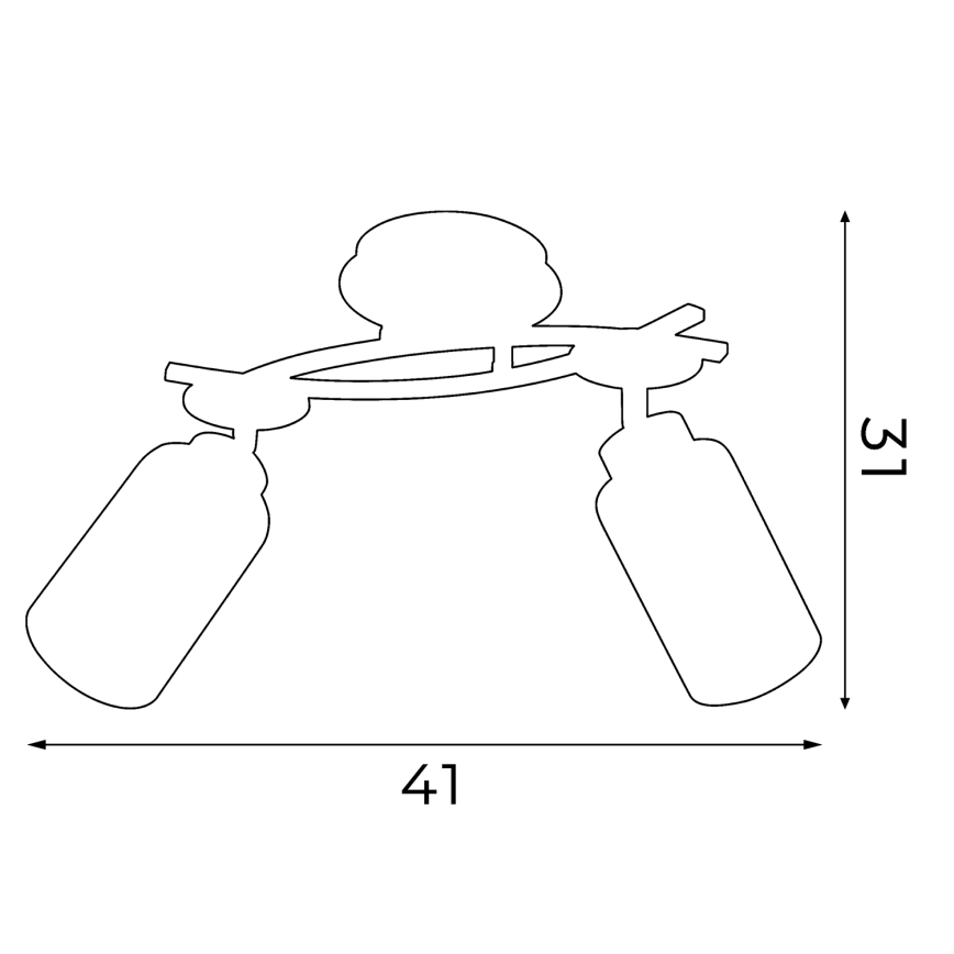 Kattovalo TOKIO 2xE27/60W/230V