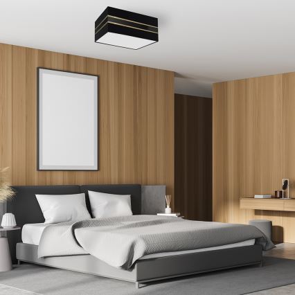 Kattovalo ULTIMO 2xE27/60W/230V musta