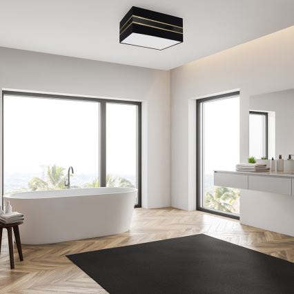 Kattovalo ULTIMO 2xE27/60W/230V musta