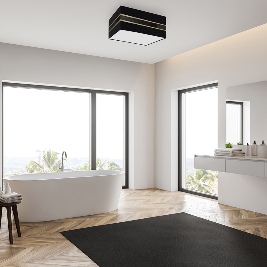 Kattovalo ULTIMO 2xE27/60W/230V musta