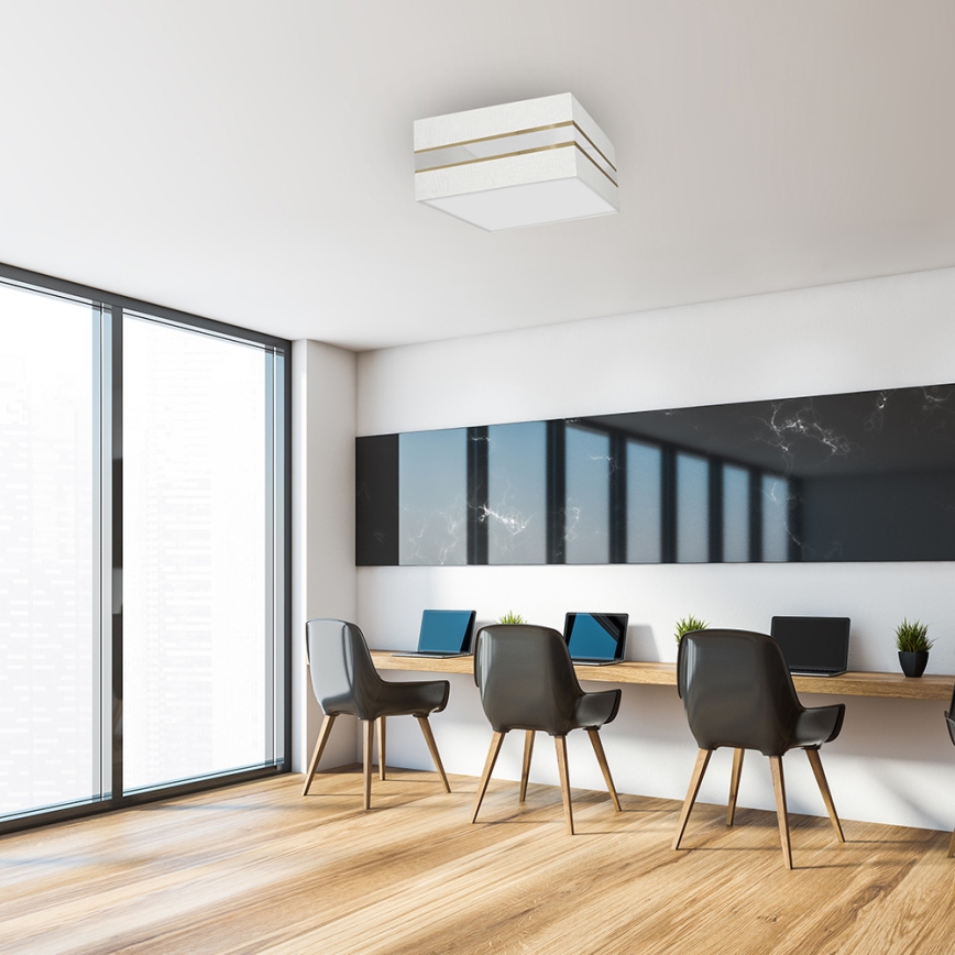 Kattovalo ULTIMO 2xE27/60W/230V valkoinen