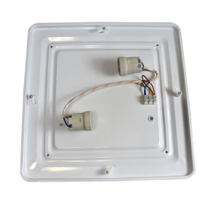 Kattovalo WILTON 2xE27/60W/230V 37,5x37,5 cm musta