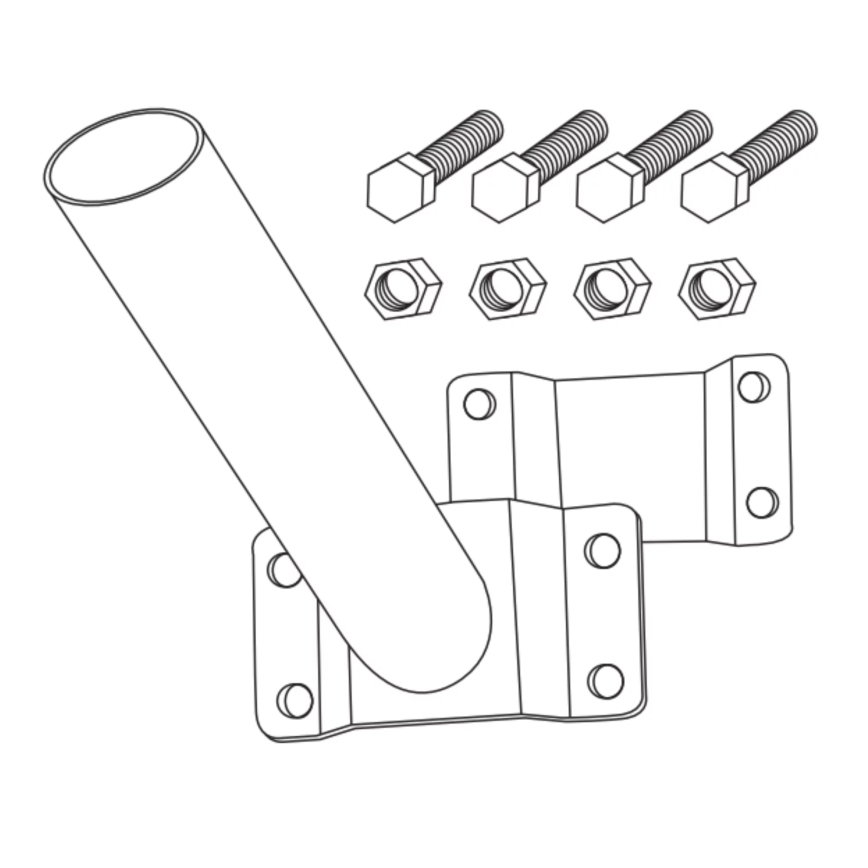 Katuvalaisimen pidike asennussarjan kanssa STREET musta