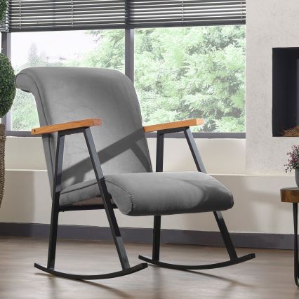 Keinutuoli LUNI, harmaa