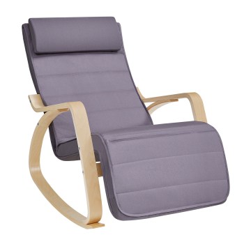 Keinutuoli RESTLY, harmaa/violetti
