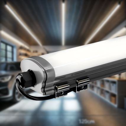 Keittiökaappien alla oleva LED-valo LED/60W/230V 6000K 120 cm IP65 musta