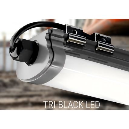 Keittiökaappien alla oleva LED-valo LED/60W/230V 6000K 120 cm IP65 musta