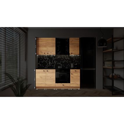 Keittiökaluste CLAIRE 180 cm Craft-tammi