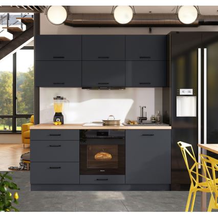 Keittiökaluste ELISE 180 cm grafiitti