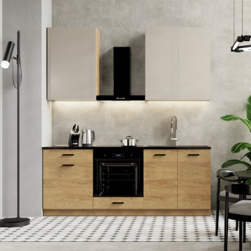 Keittiökaluste JOY 200 cm, pähkinä