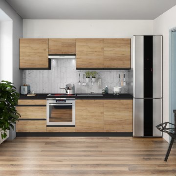 Keittiökaluste MARINA 240 cm craft-tammi