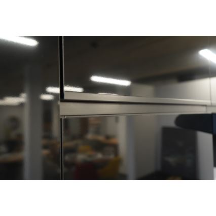 Keittiökaluste MARINA 240 cm craft tammi/kiiltävä musta