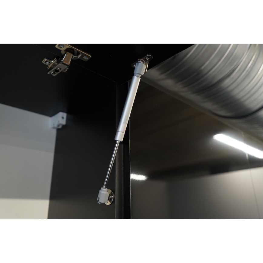 Keittiökaluste MARINA 240 cm craft tammi/kiiltävä musta