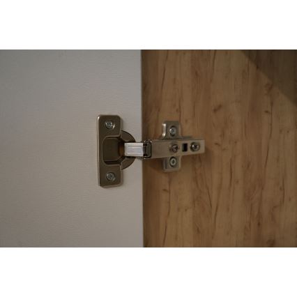 Keittiökaluste MARINA 240 cm, craft-tammi/kiiltävä valkoinen