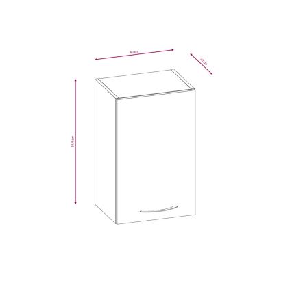 Keittiökaluste VALERIA 240 cm ruskea/sonoma-tammi