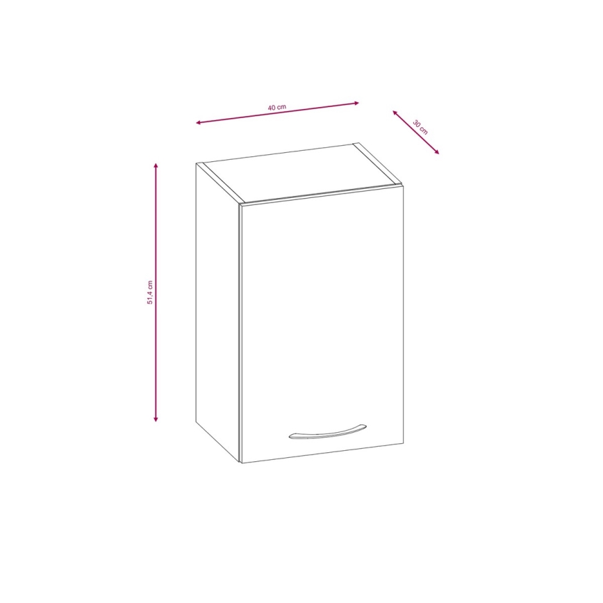 Keittiökaluste VALERIA 240 cm ruskea/sonoma-tammi