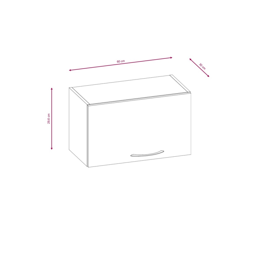 Keittiökaluste VALERIA 240 cm, sonoma-tammi/ruskea