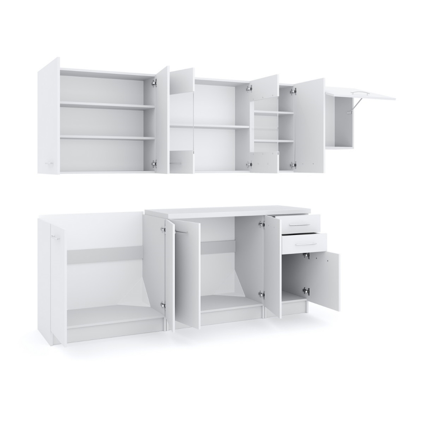 Keittiökalustopaketti MARISA 260 cm, valkoinen