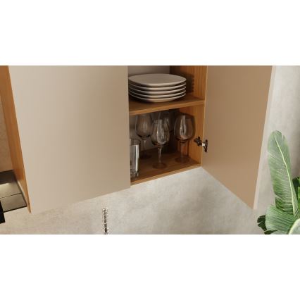 Keittiönkaapisto JOY 200 cm pähkinä