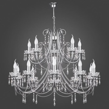 Kemar KN/15/CR - Kattokruunu CRISTAL 15xE14/60W/230V