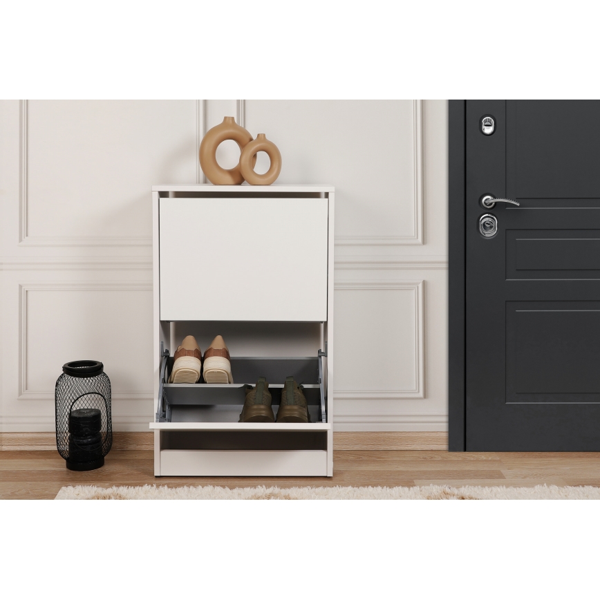 Kenkäkaappi 84x51 cm valkoinen