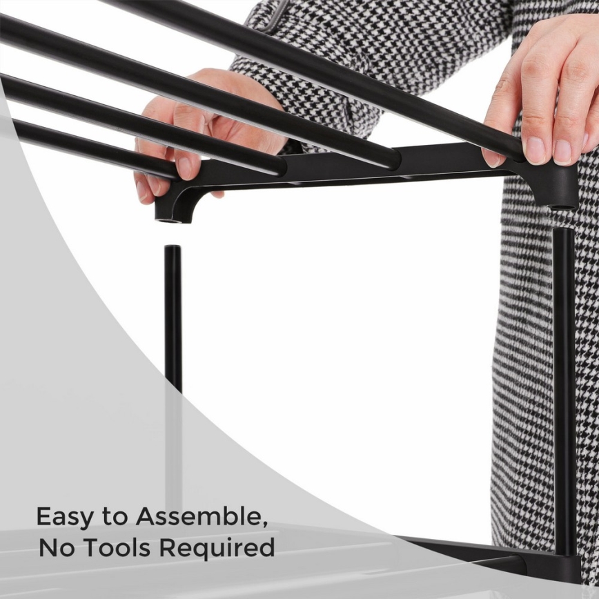 Kenkäkaappi ALVORO, musta