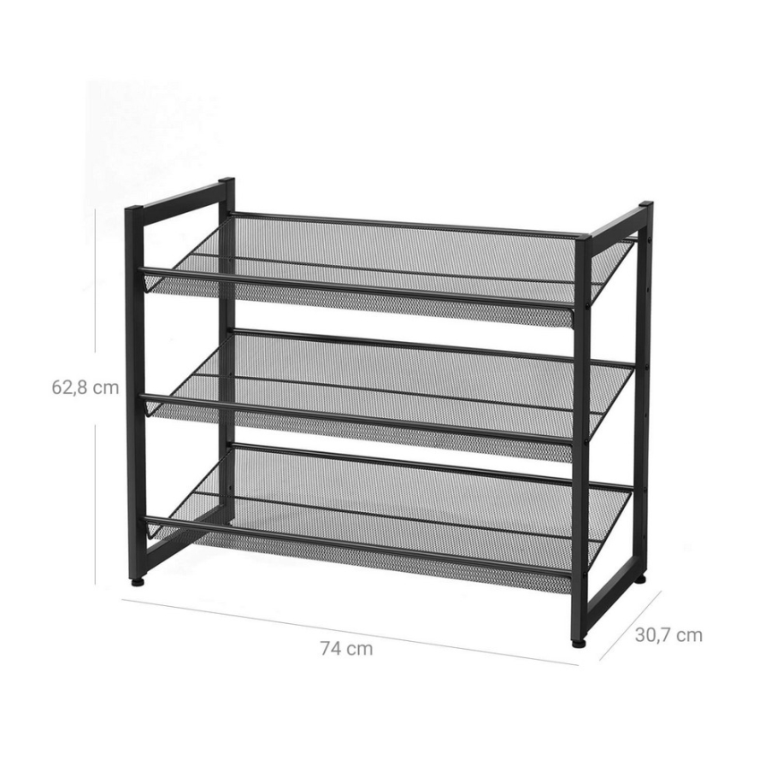 Kenkäkaappi ALVORO musta