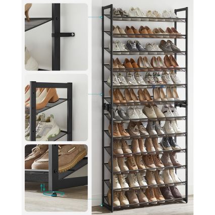 Kenkäkaappi ALVORO musta