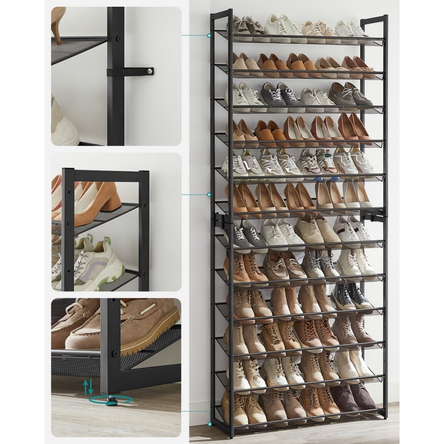 Kenkäkaappi ALVORO musta