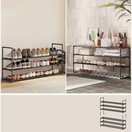 Kenkäkaappi ALVORO, musta