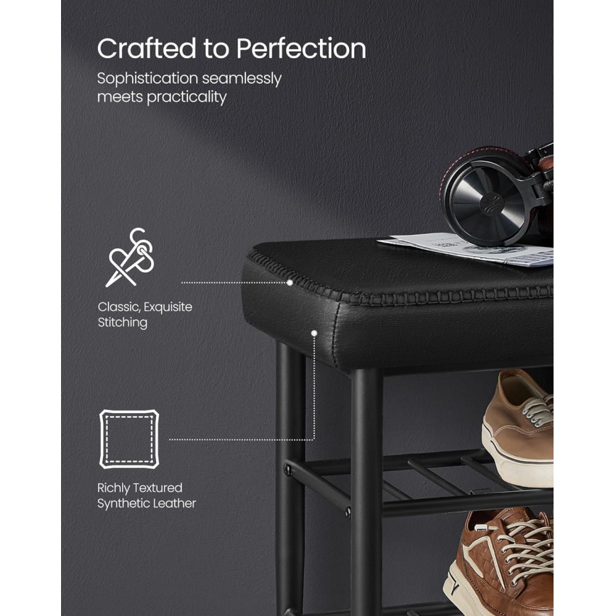 Kenkäkaappi ANDOR musta