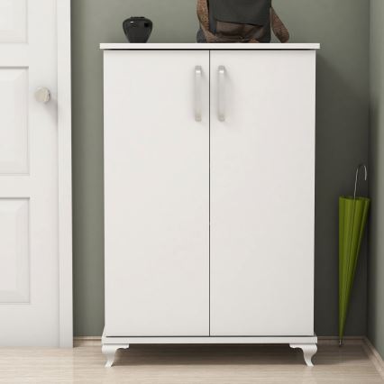 Kenkäkaappi ASTA 100x72 cm valkoinen